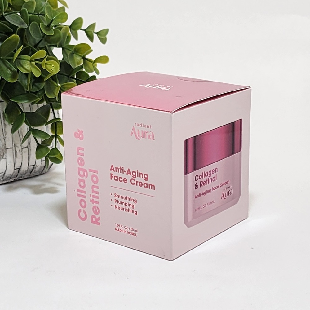 Radiant Aura Collagen Retinol Anti-Aging Face Cream - 1.69 fl oz - Made in Korea